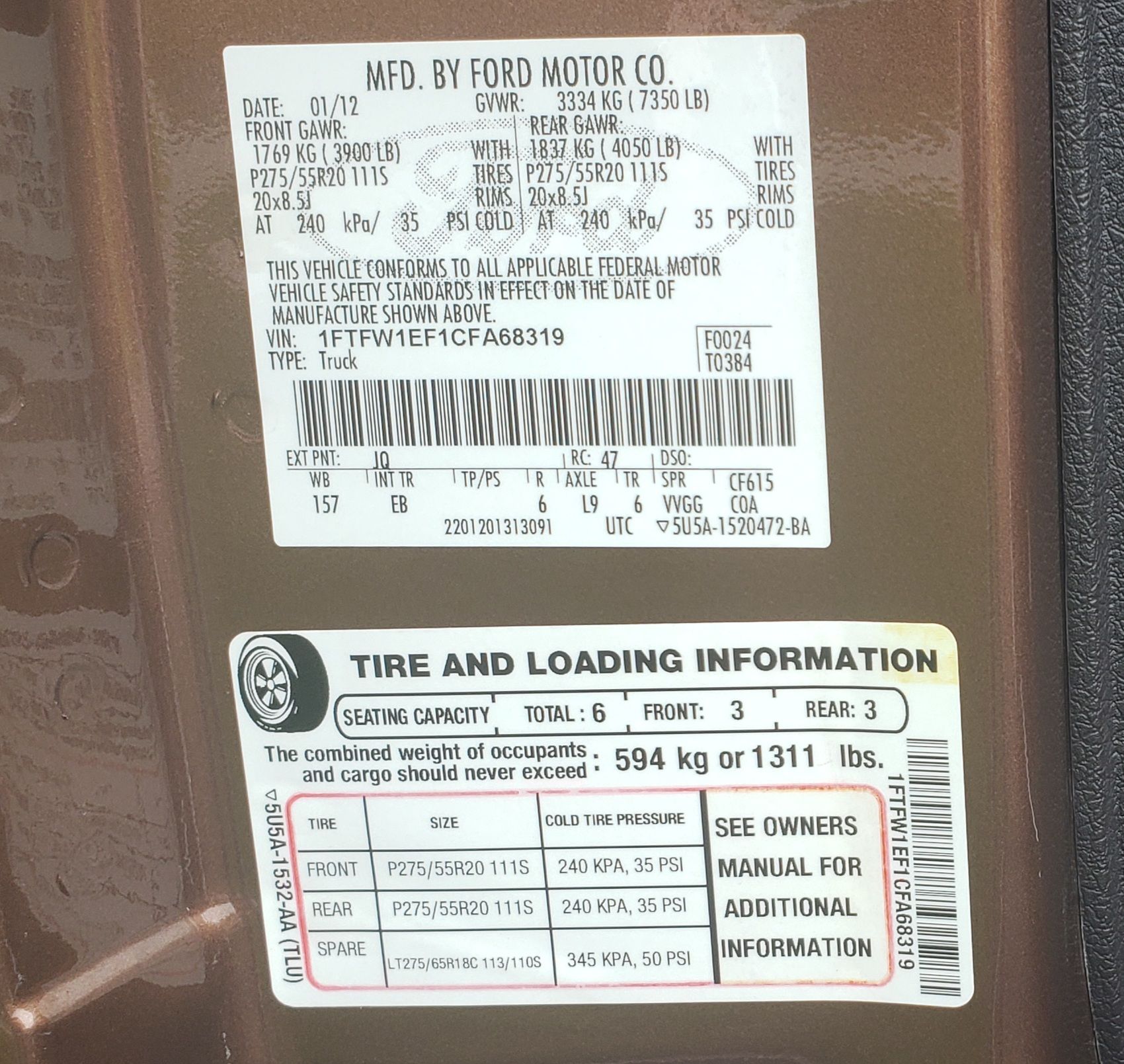 Used 2012 Ford F150 Lariat w/ Lariat Plus Pkg AWD/4WD image 14