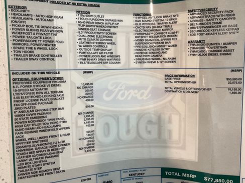 Used 2022 Ford F250 Lariat w/ Lariat Ultimate Package image 28