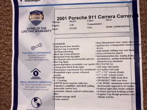 Used 2001 Porsche 911 Carrera image 30